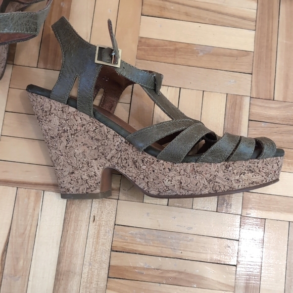 Jeffrey Campbell Platform Wedge Sandals Size 38 - Picture 5 of 9